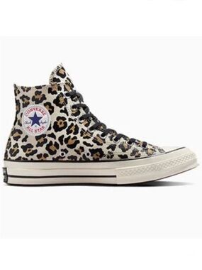 Converse CTAS Chuck 70 Glow-In-The-Dark Leopard Print Mens size 9.5 NEW!!!